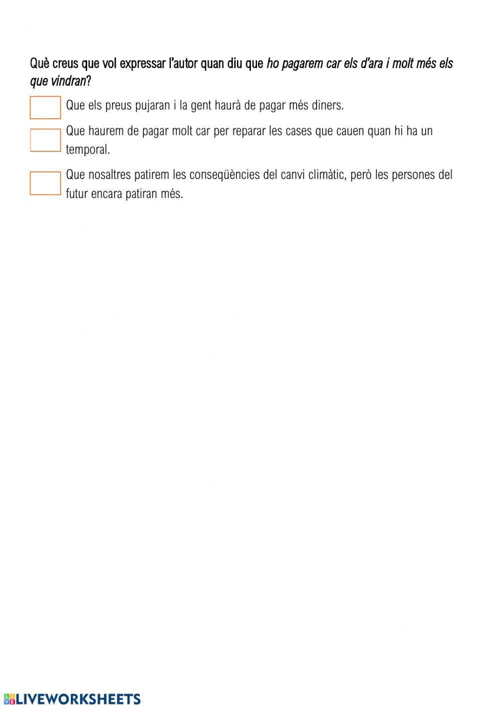 Un poema sobre el canvi climàtic