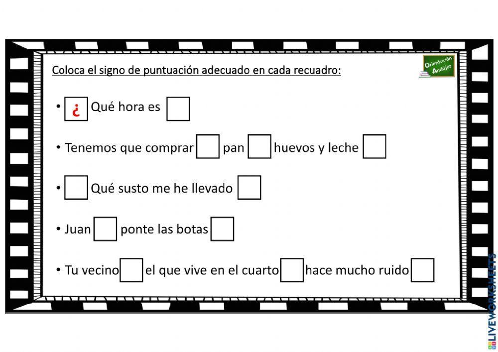 Signos de puntuación