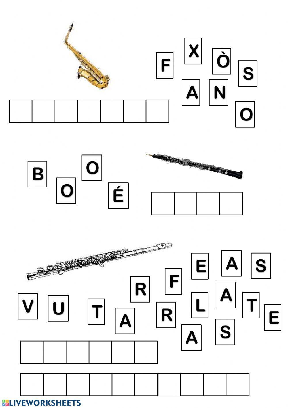Vent-Fusta lletres desordenades