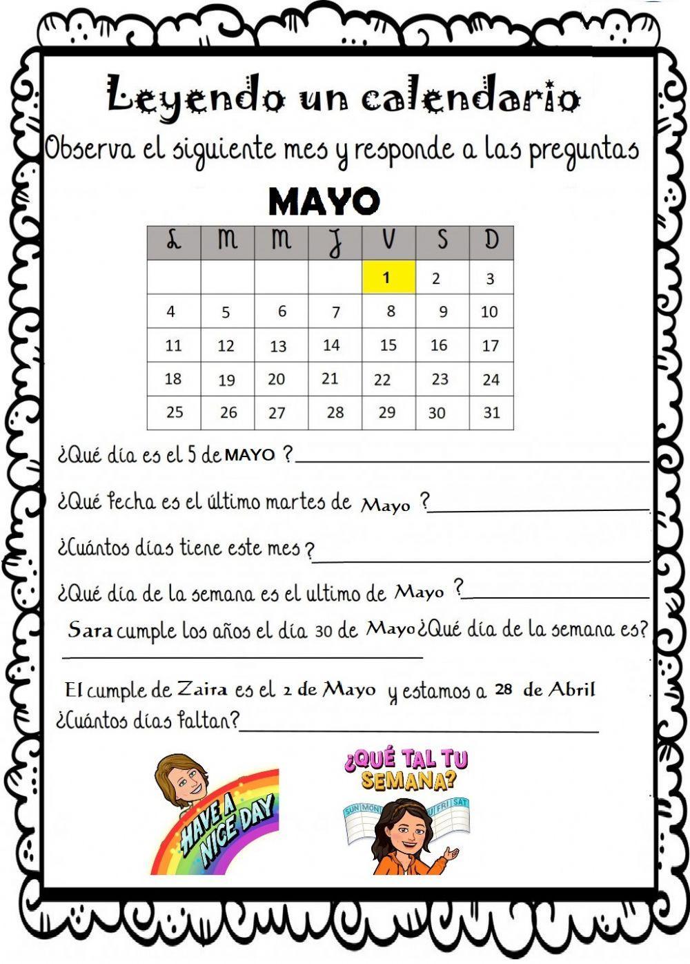 REPASAMOS EL CALENDARIO