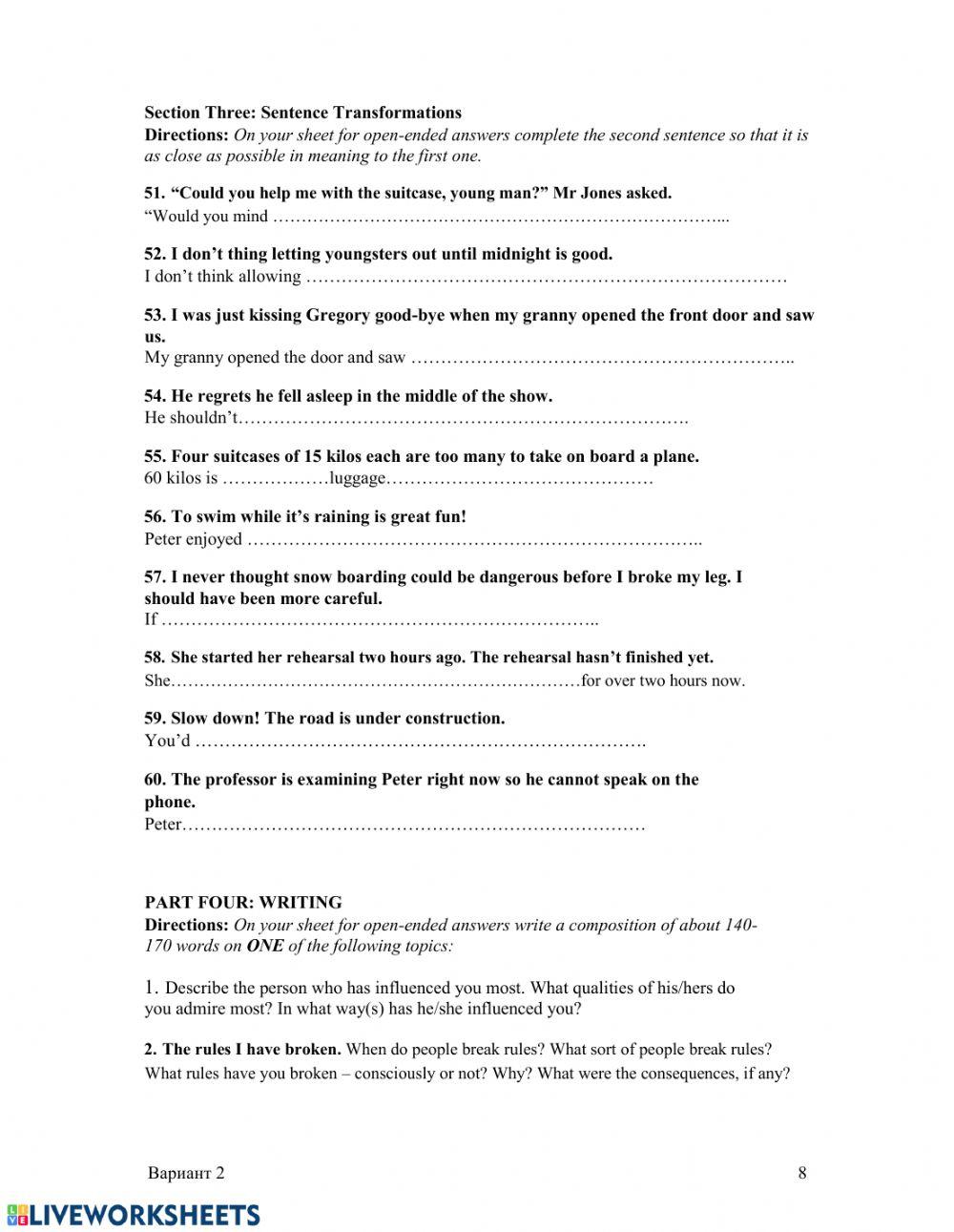 State exam pactice test 11