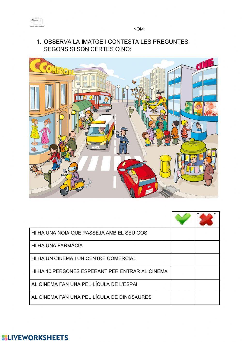 Comprensió frases a través de la imatge