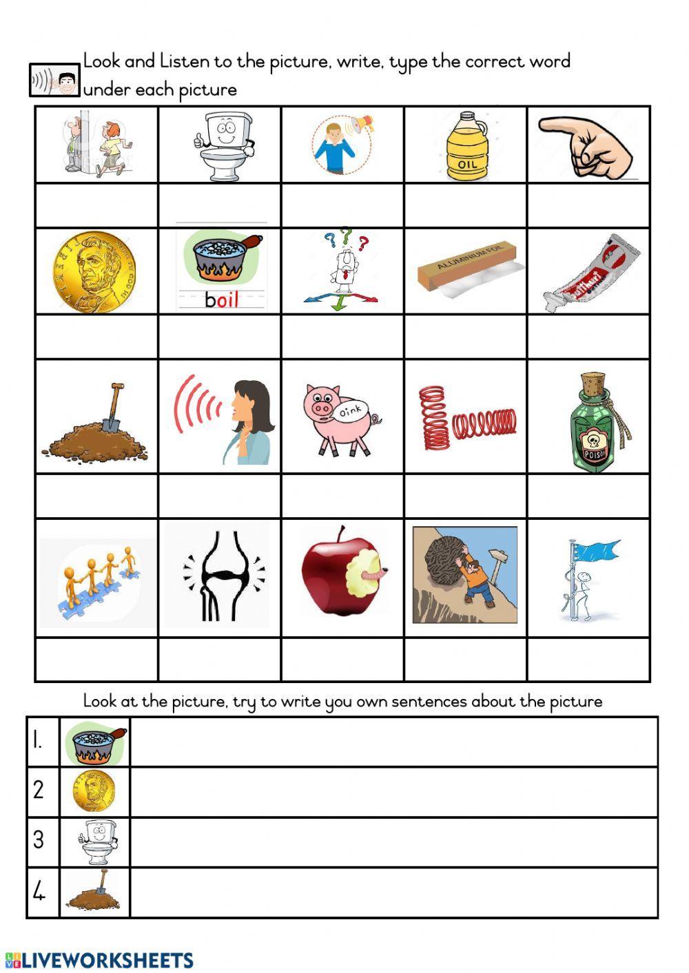 Grade 3 English HL Term 3 Week 13 Phonic oi Worksheet 4