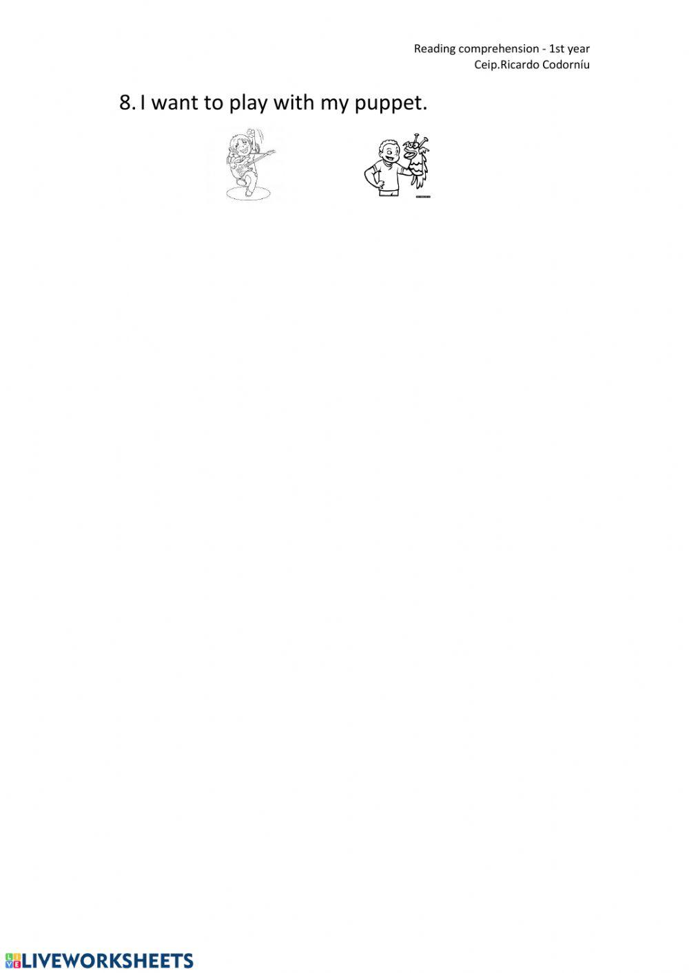 Reading comprehension 1st and 2nd term