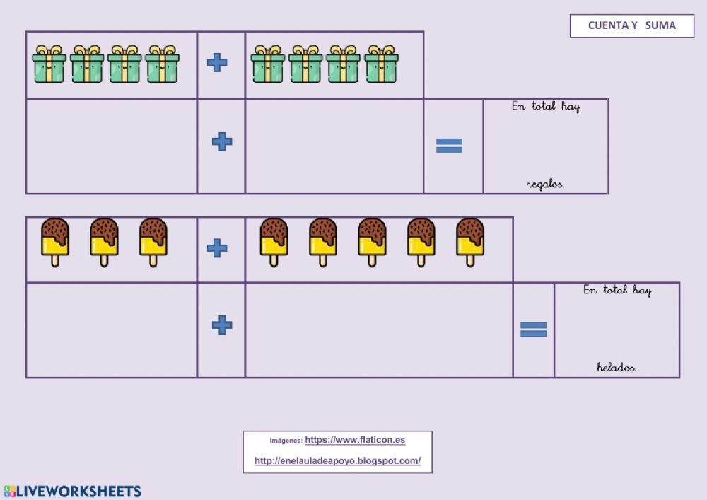Cuenta y suma
