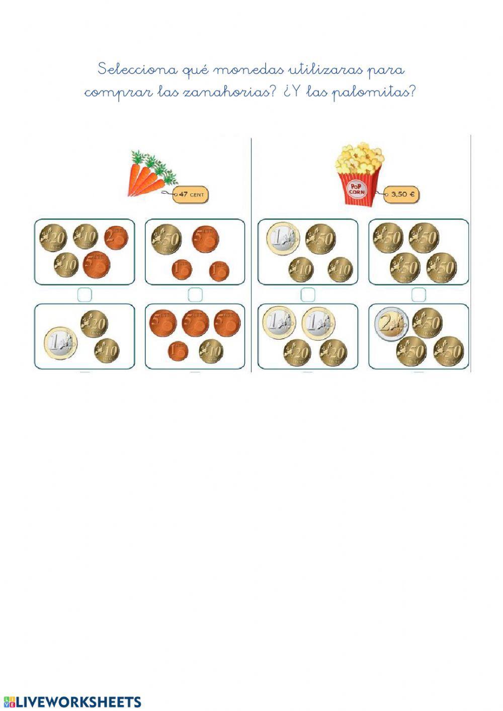 Los euros y los centimos