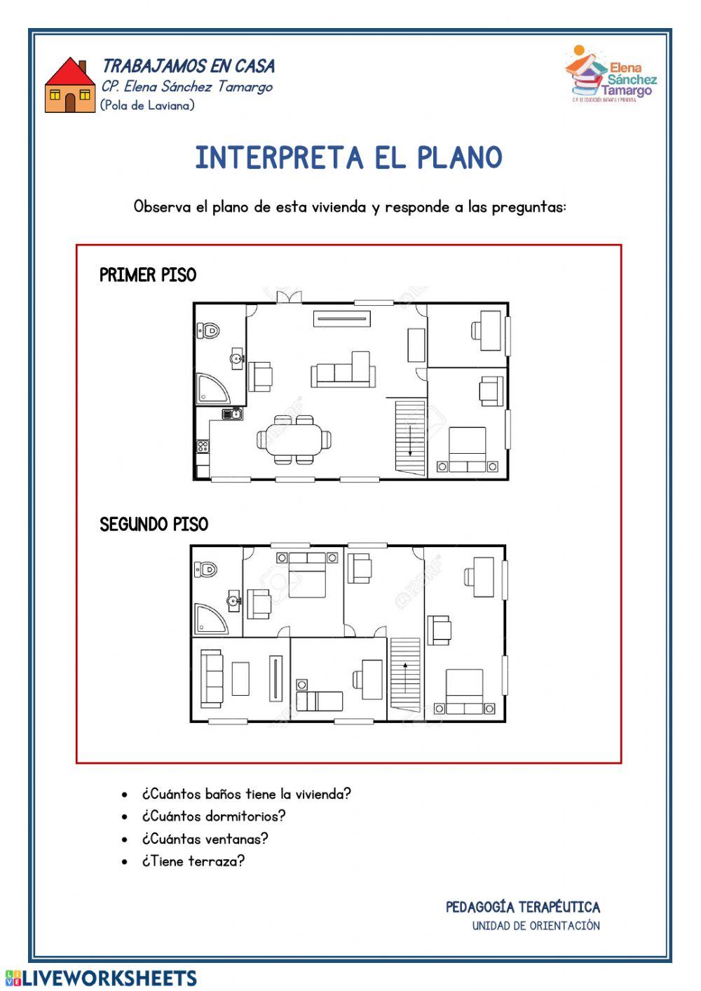 Interpreta el plano