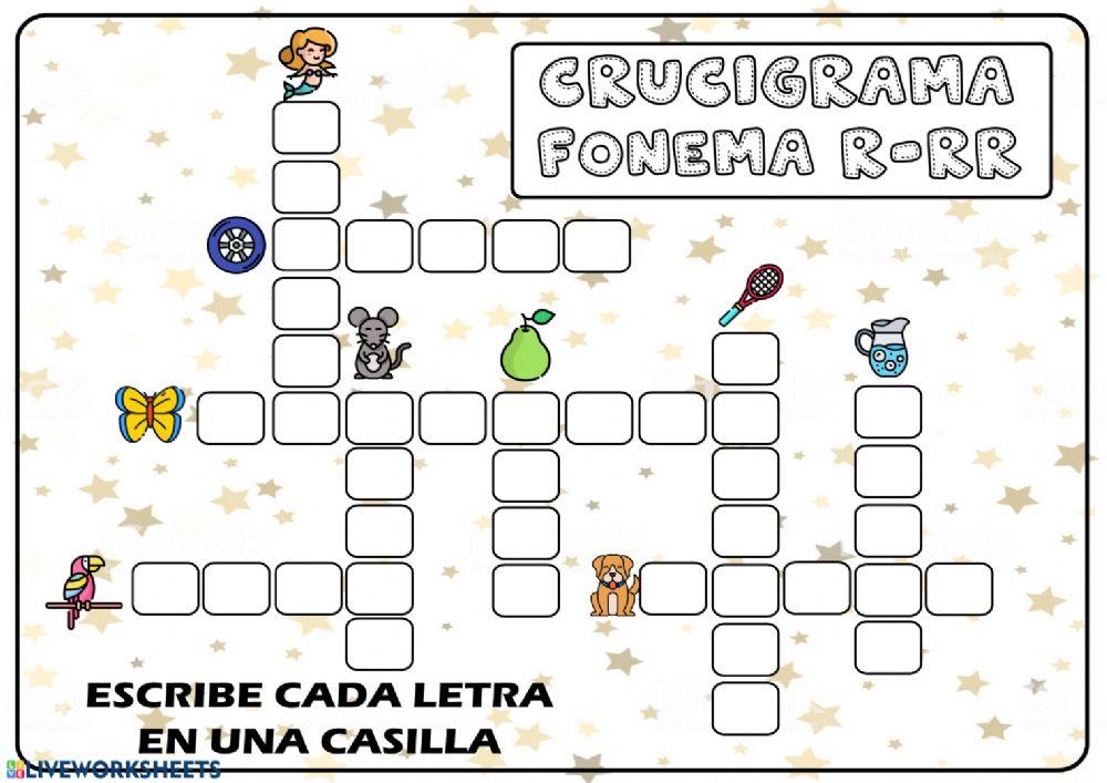 Crucigrama r-rr