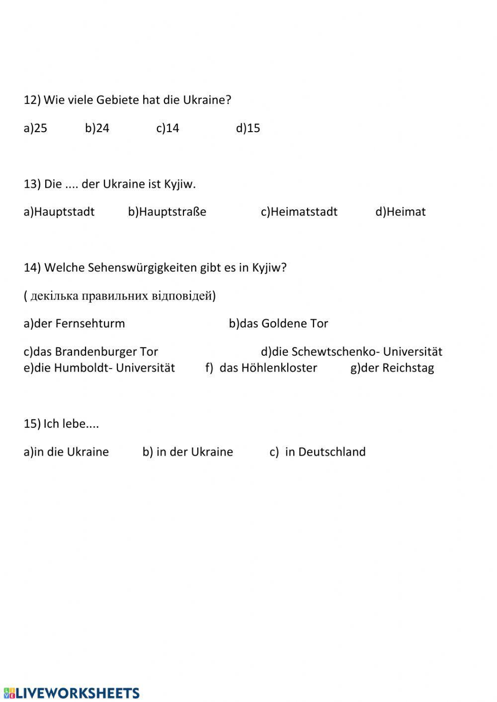 Deutschland und die Ukraine