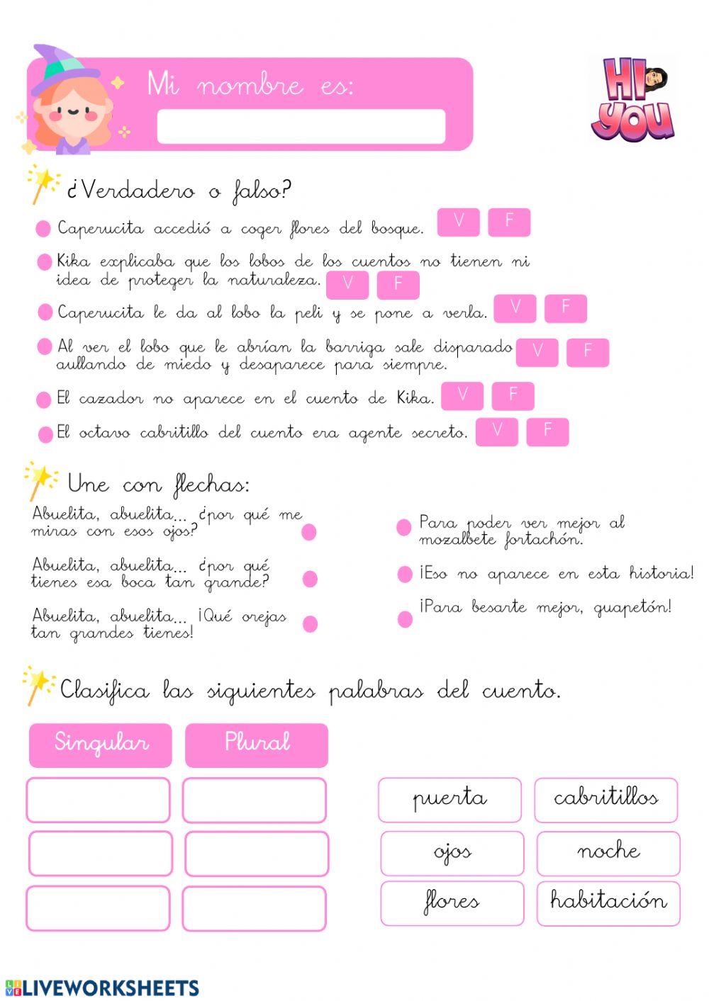 Lectura comprensiva sobre Kika Superbruja 2