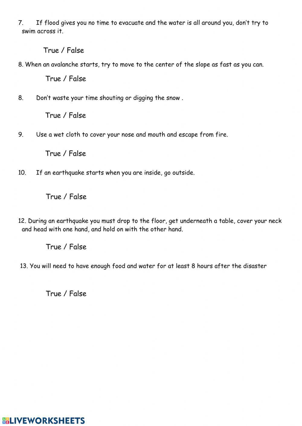 How to Survive Natural Disasters.