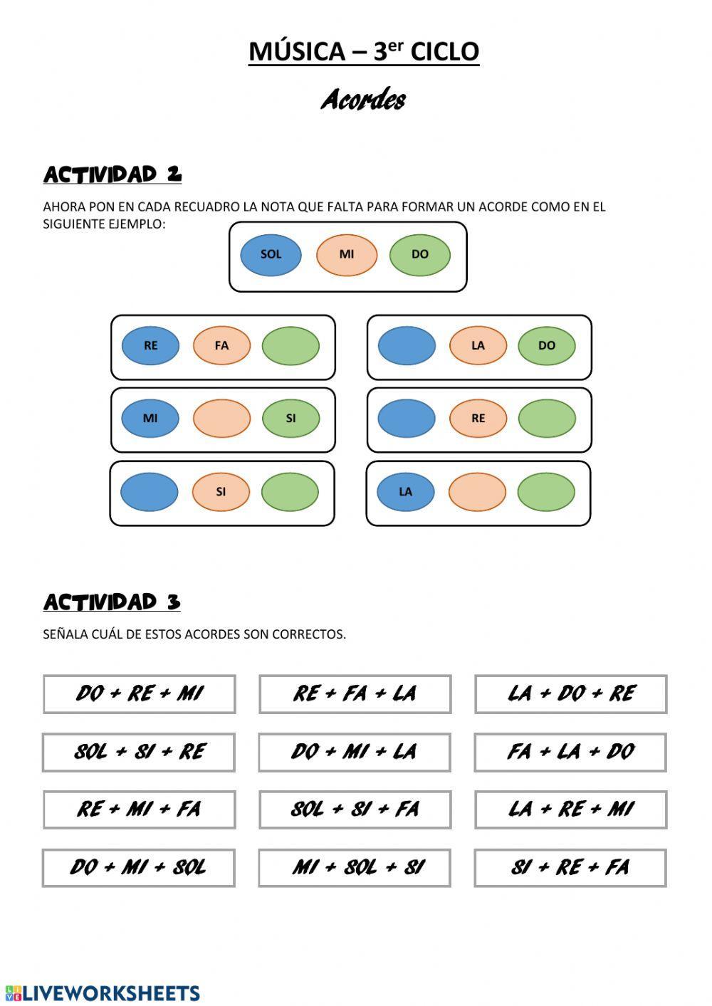 Formación de acordes