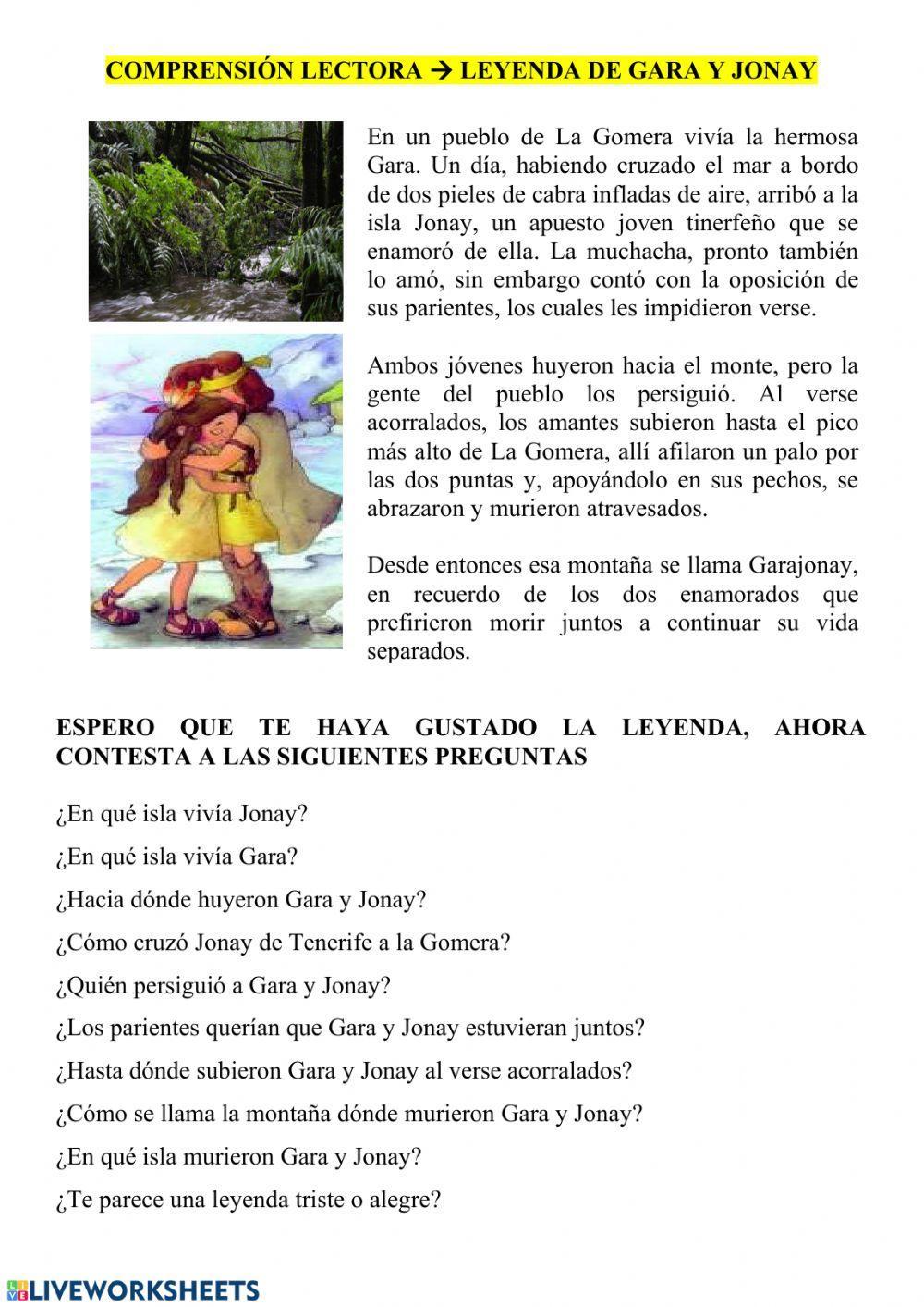 Leyenda canaria de garajonay
