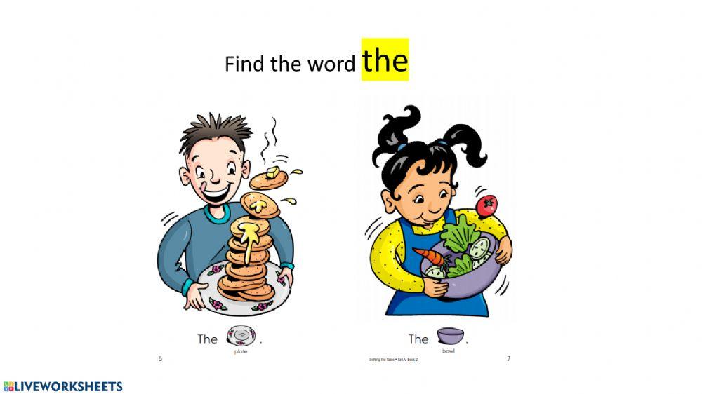 Sight Word -the-