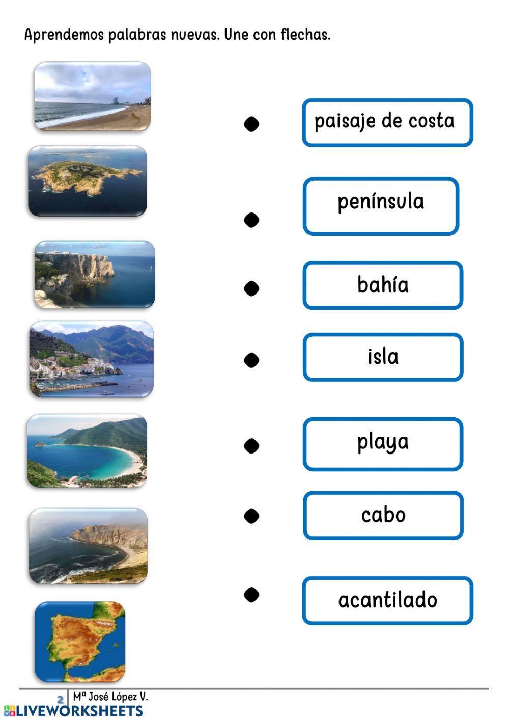 Aprendemos palabras del paisaje