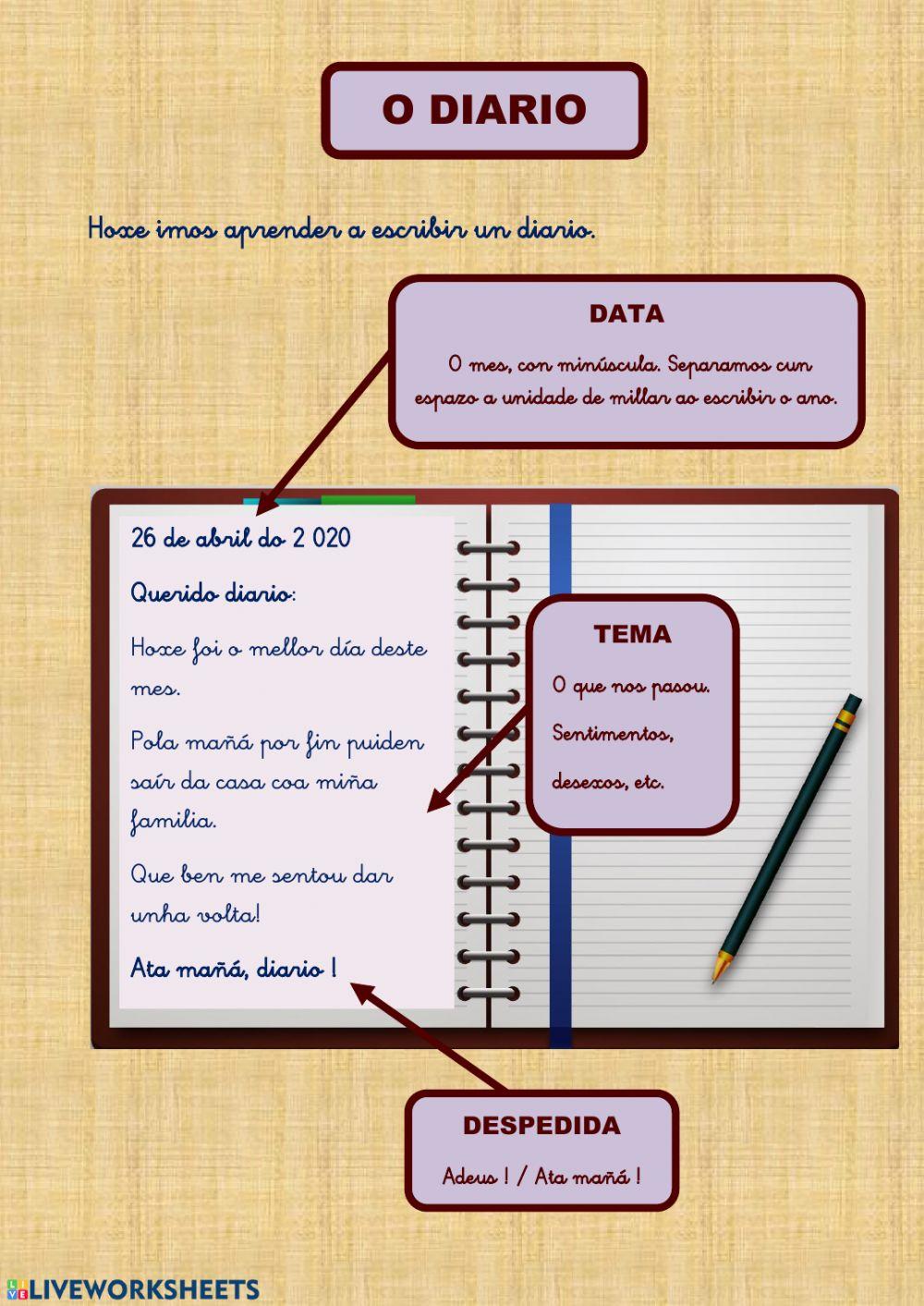 O DIARIO.APRENDE A ESCRIBILO.