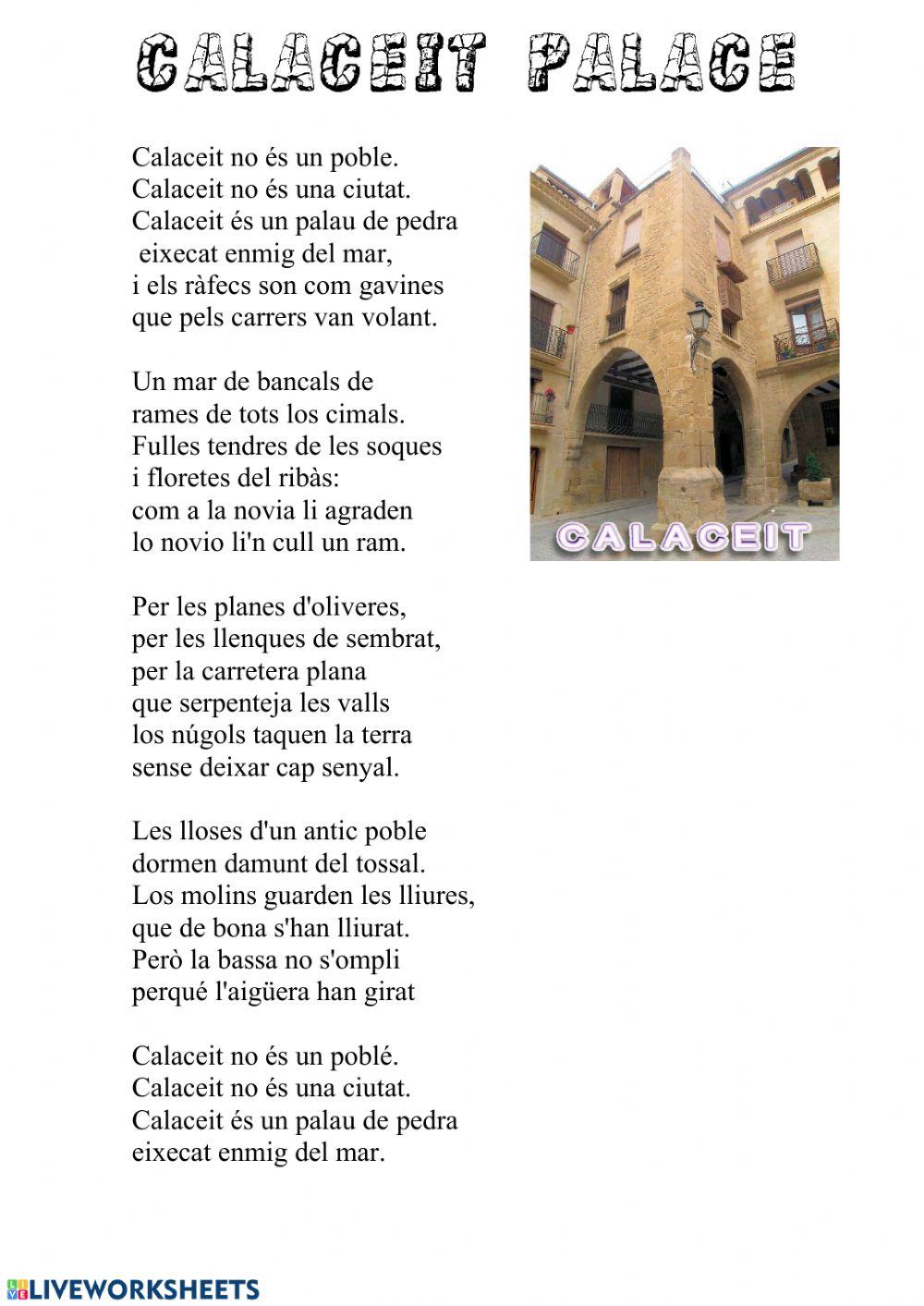 Calaceit palace