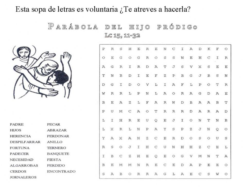 Sopa de letras El Hijo Pródigo