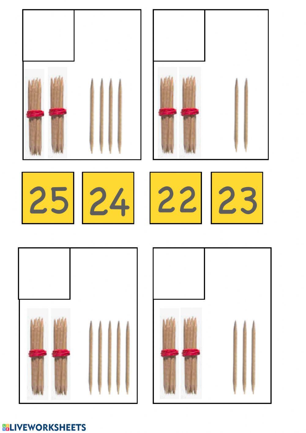 Numeración 20-25