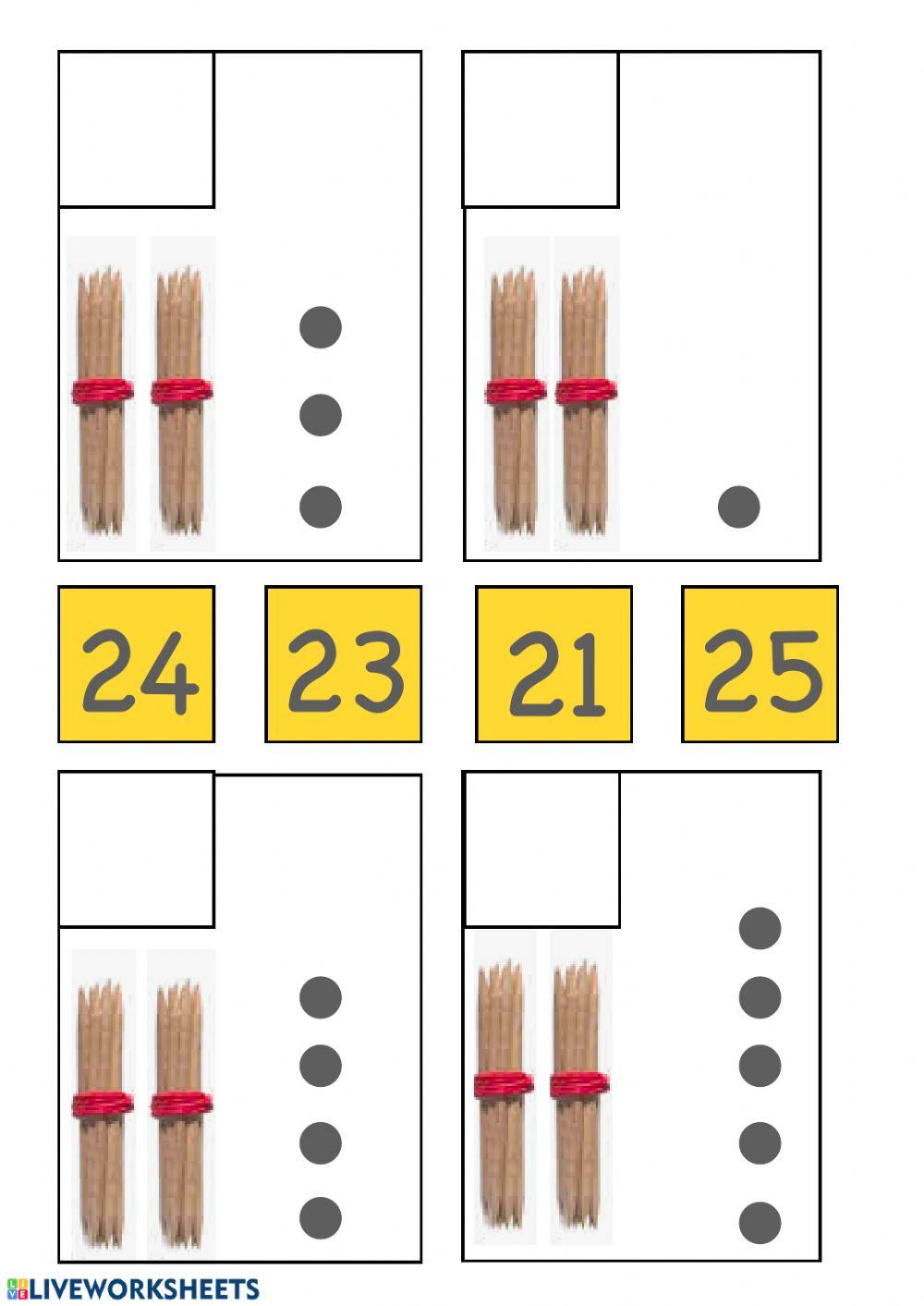 Numeración 20-25