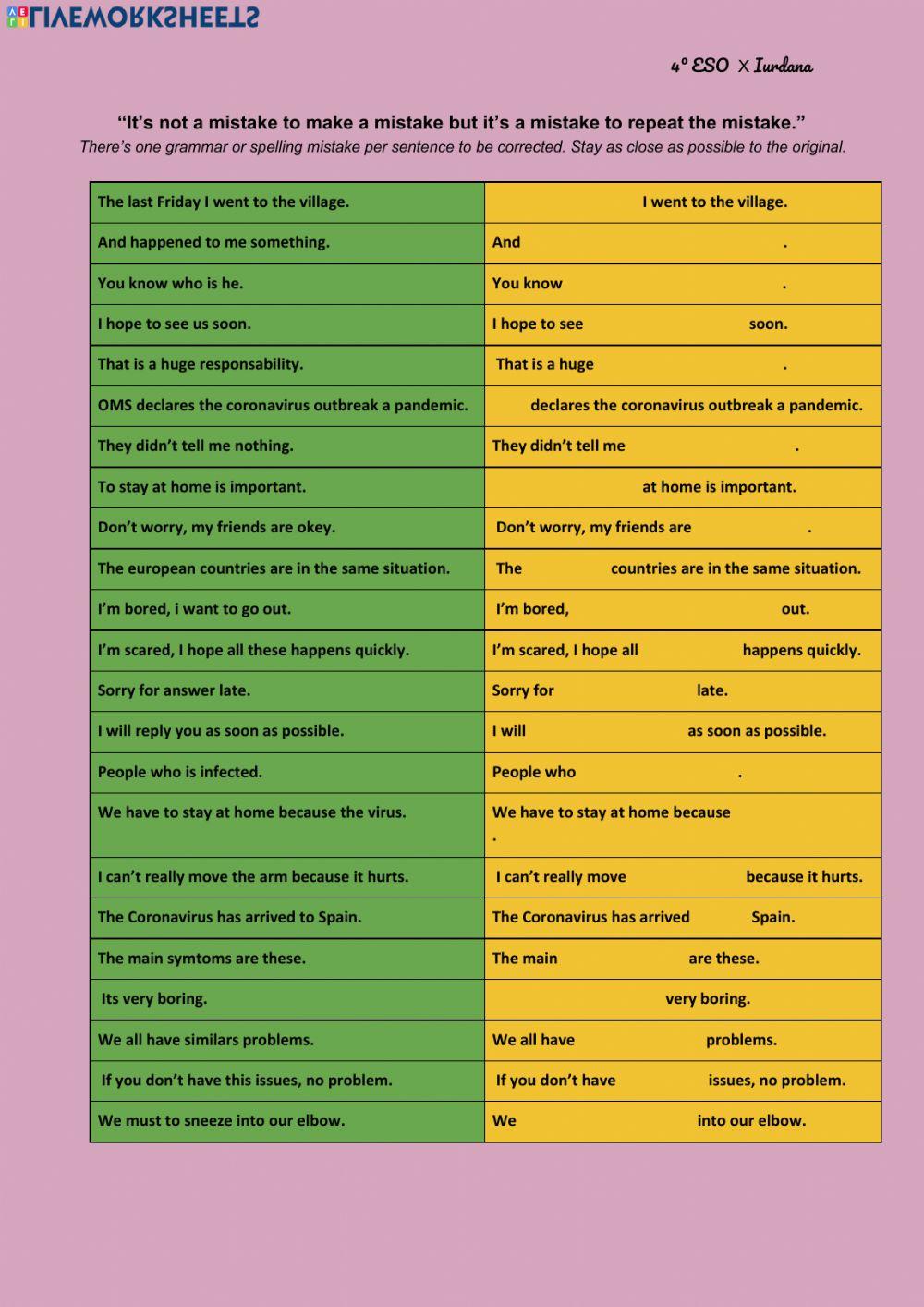 Learning from Your Mistakes