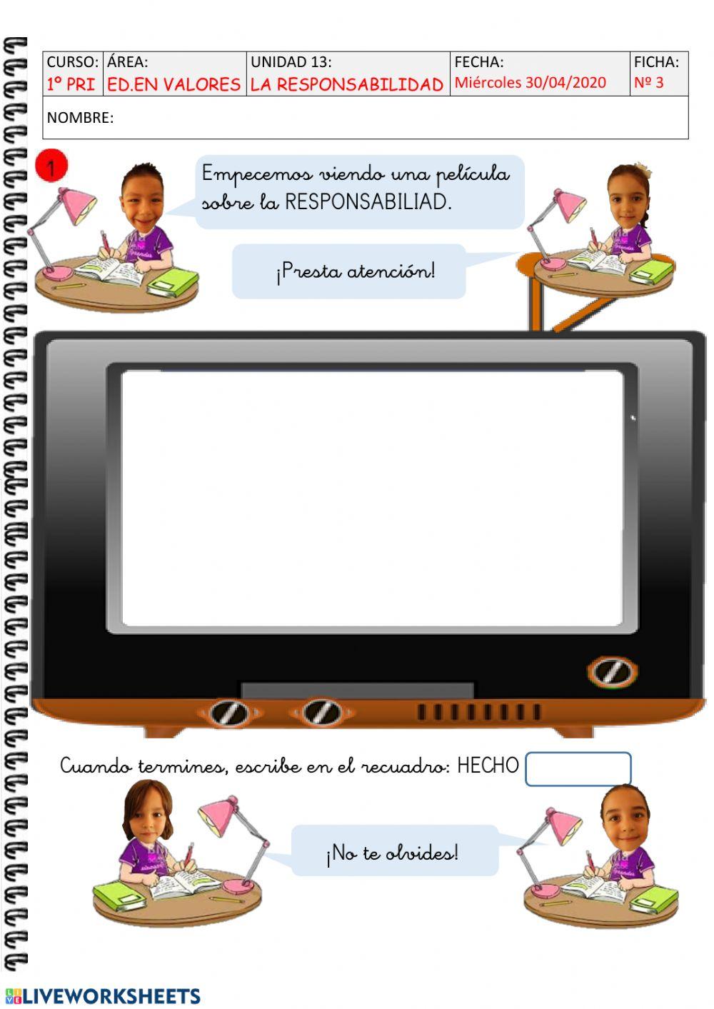 U13 Las flores del jardín ficha 3