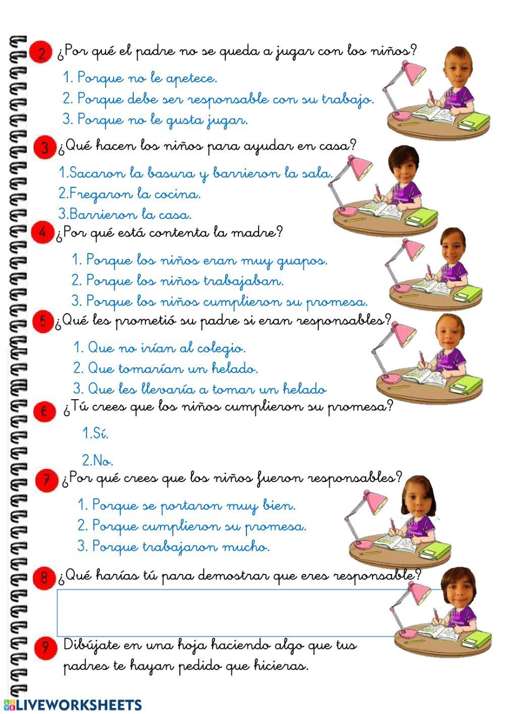 U13 Las flores del jardín ficha 3