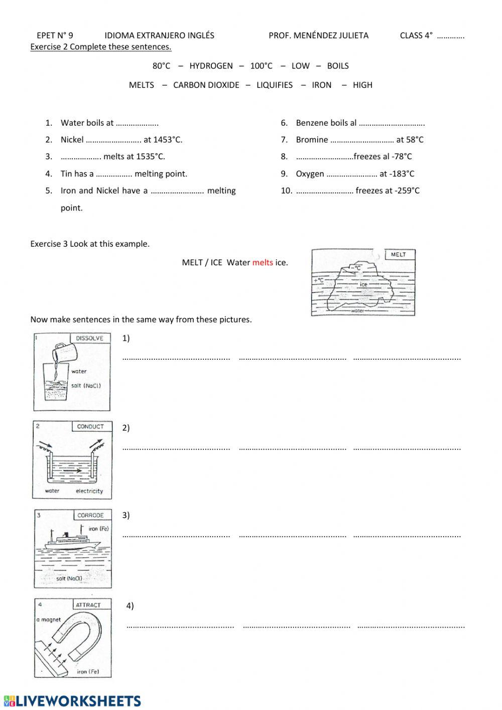 Three states of matter