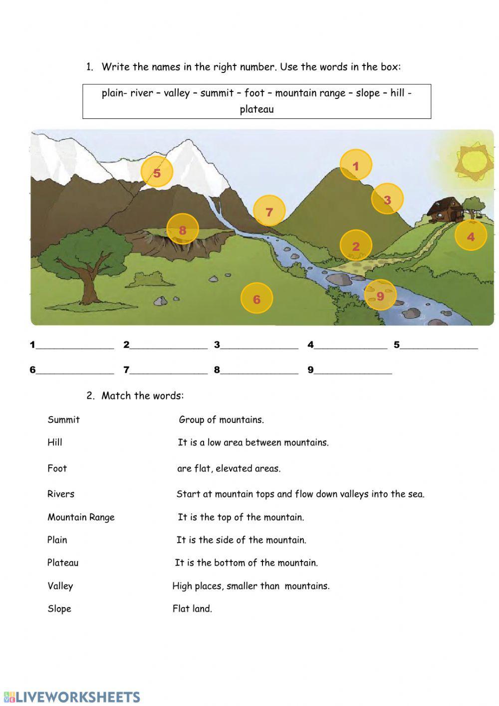 Inland landscape feature
