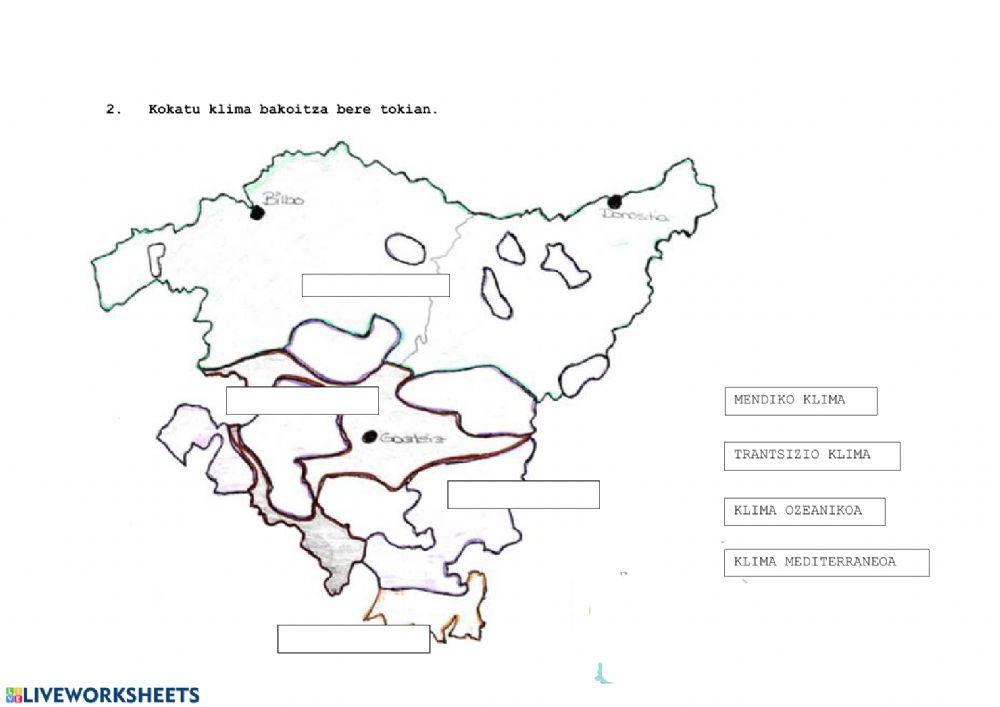 Euskadiko klimak eta ibaiak