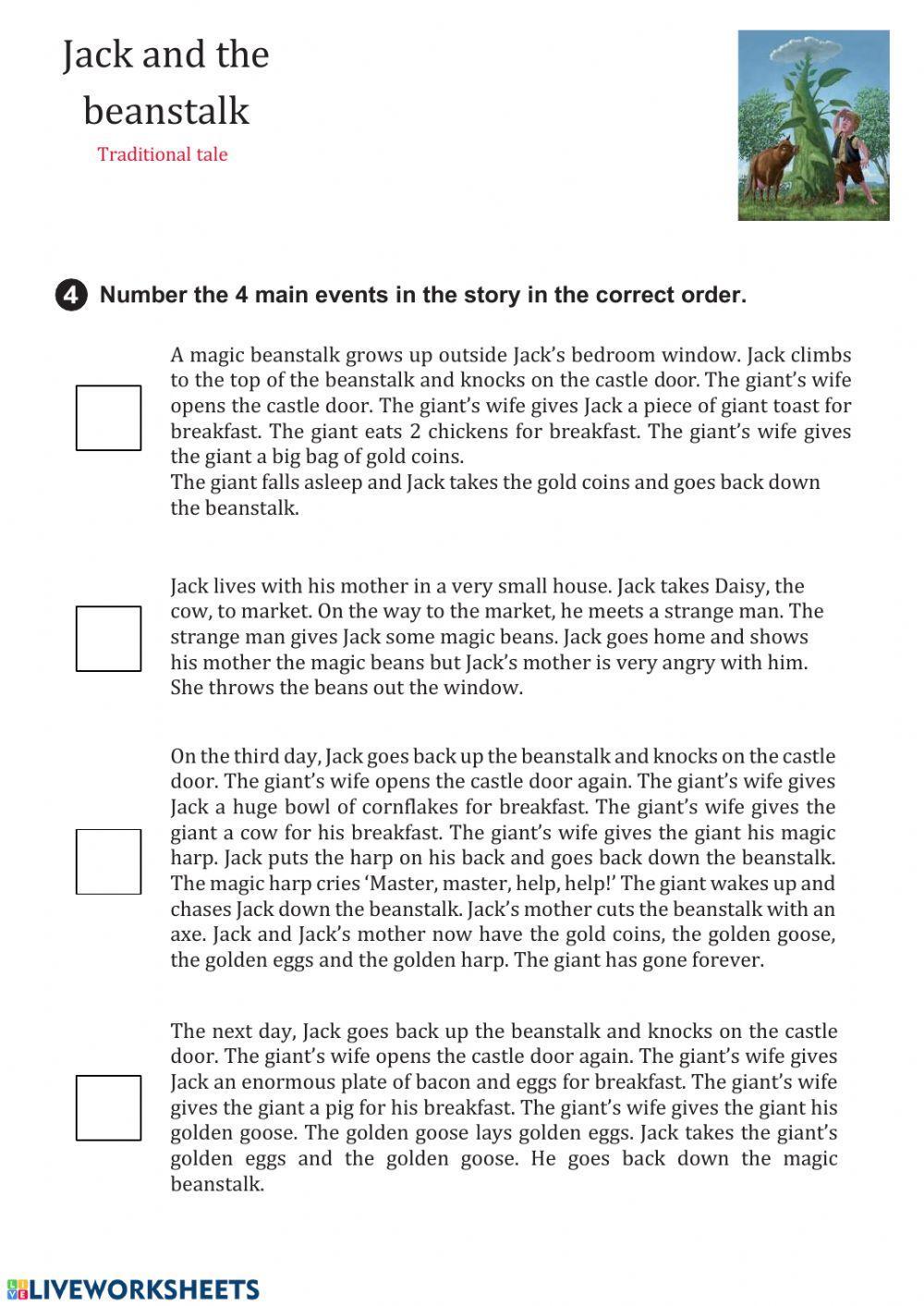 Jack and the beanstalk