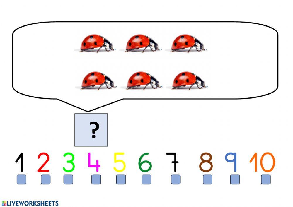 Contar más mariquitas