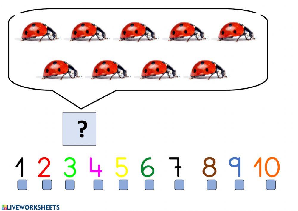 Contar más mariquitas