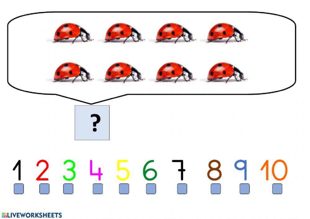 Contar más mariquitas