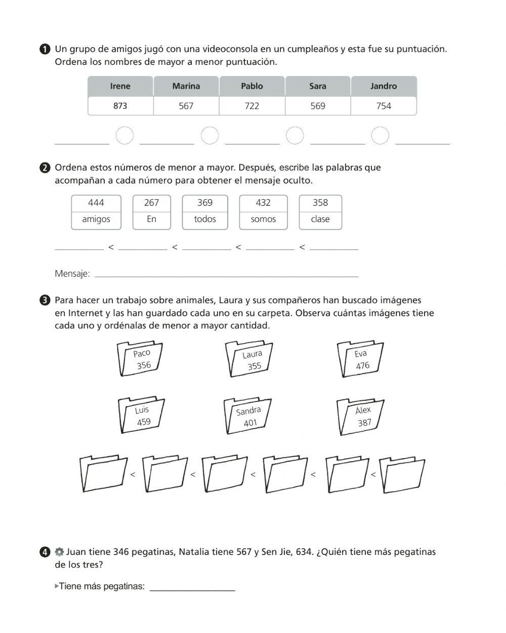 Repaso números naturales