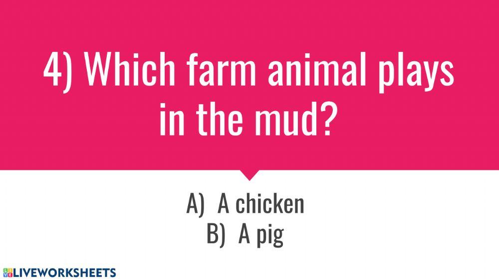 On The Farm Quiz