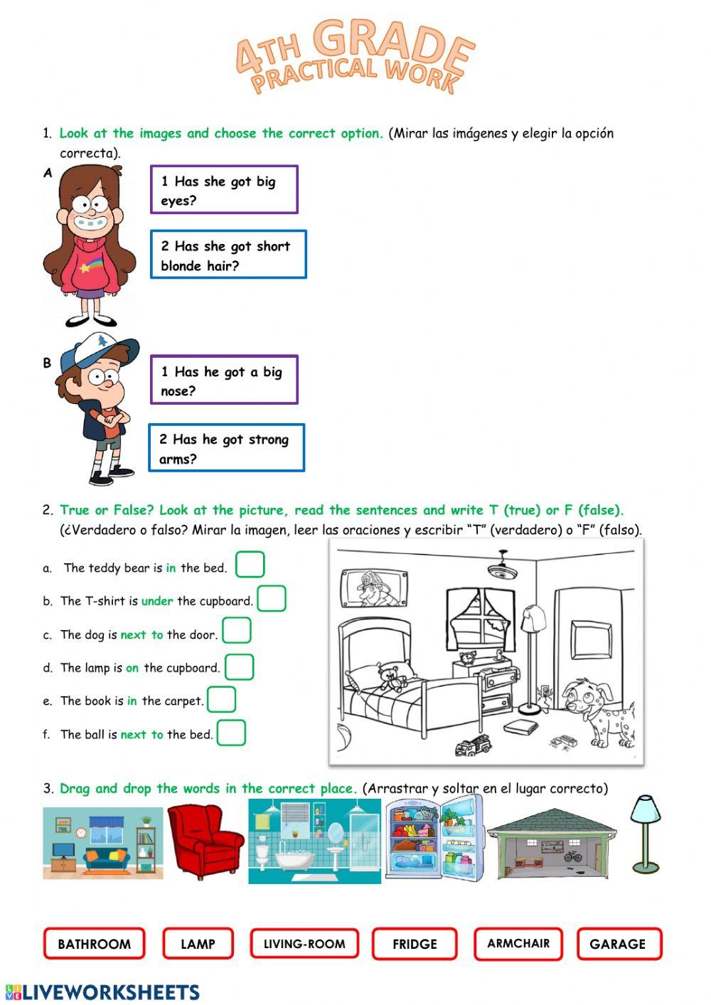 4th grade Practical work 2020