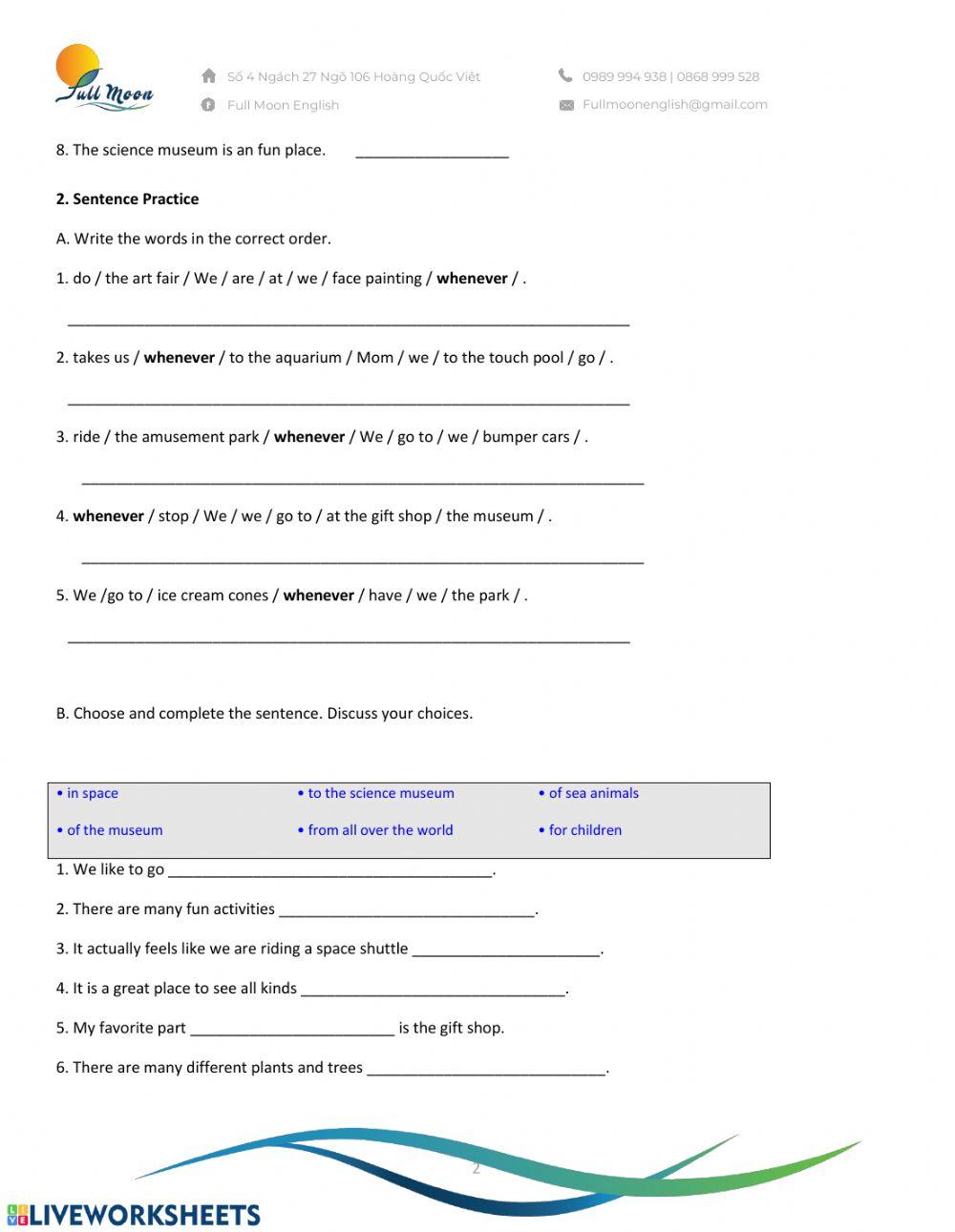 Unit 12-A fun place to visit