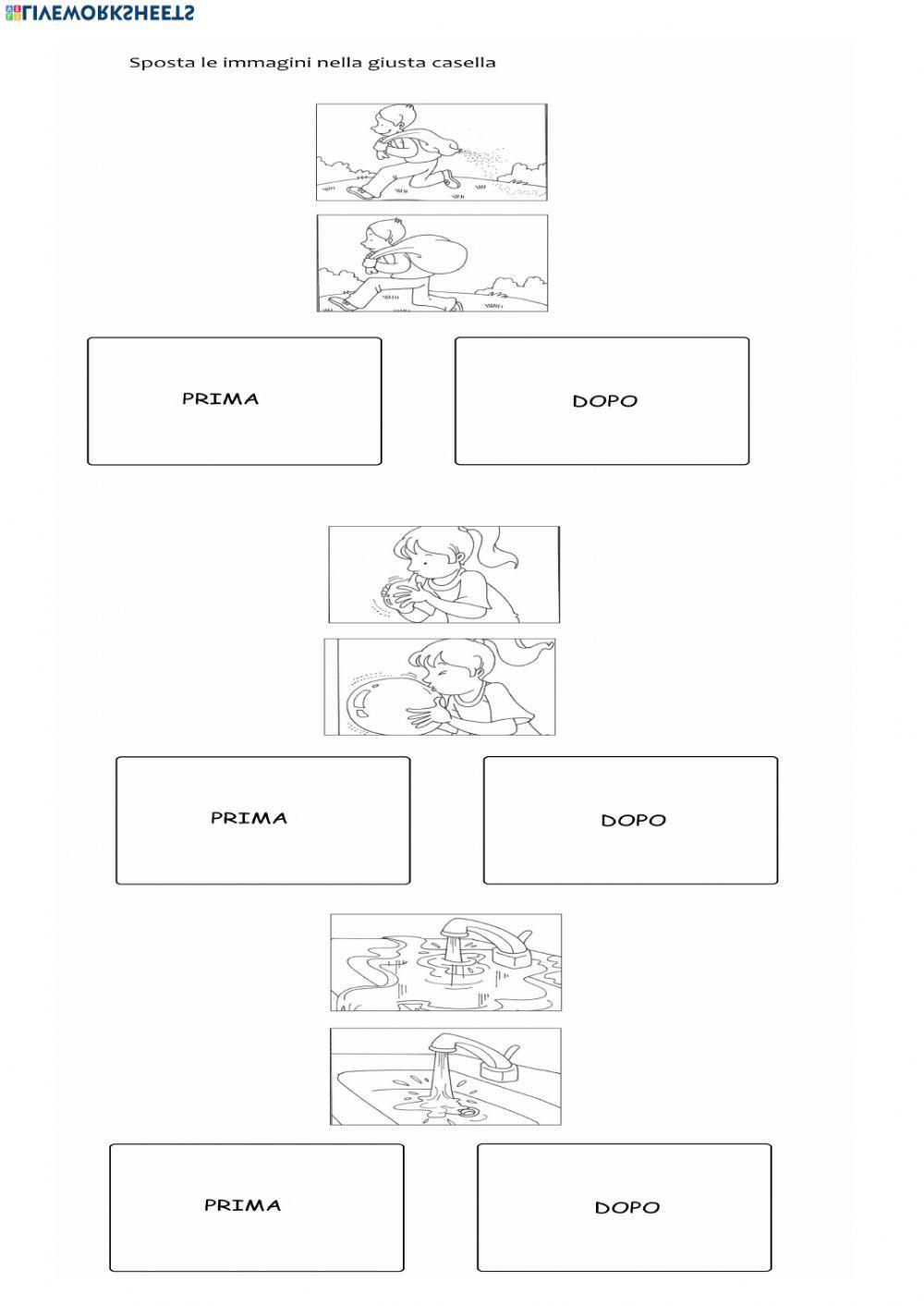 Metti in ordine le sequenze