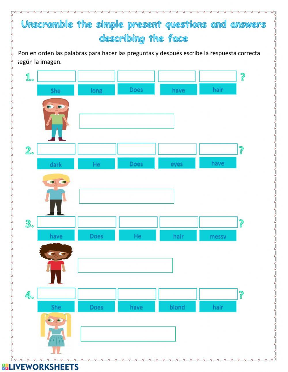 Simple present questions