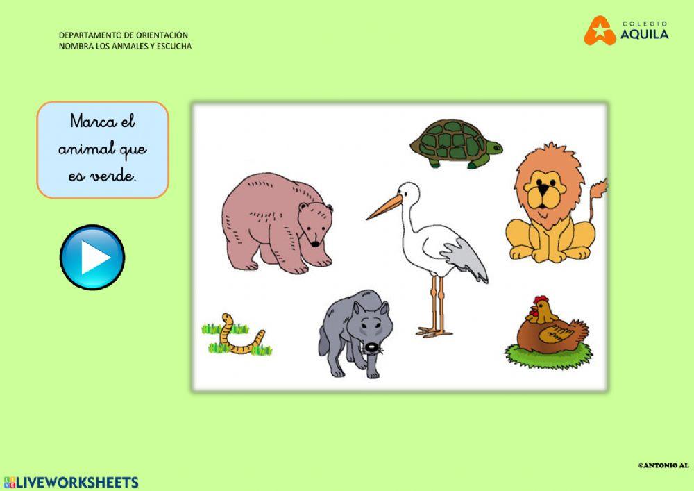 Escucha y marca el animal