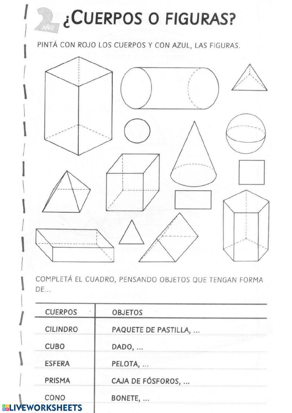 ¿Figura plana o cuerpo geométrico?