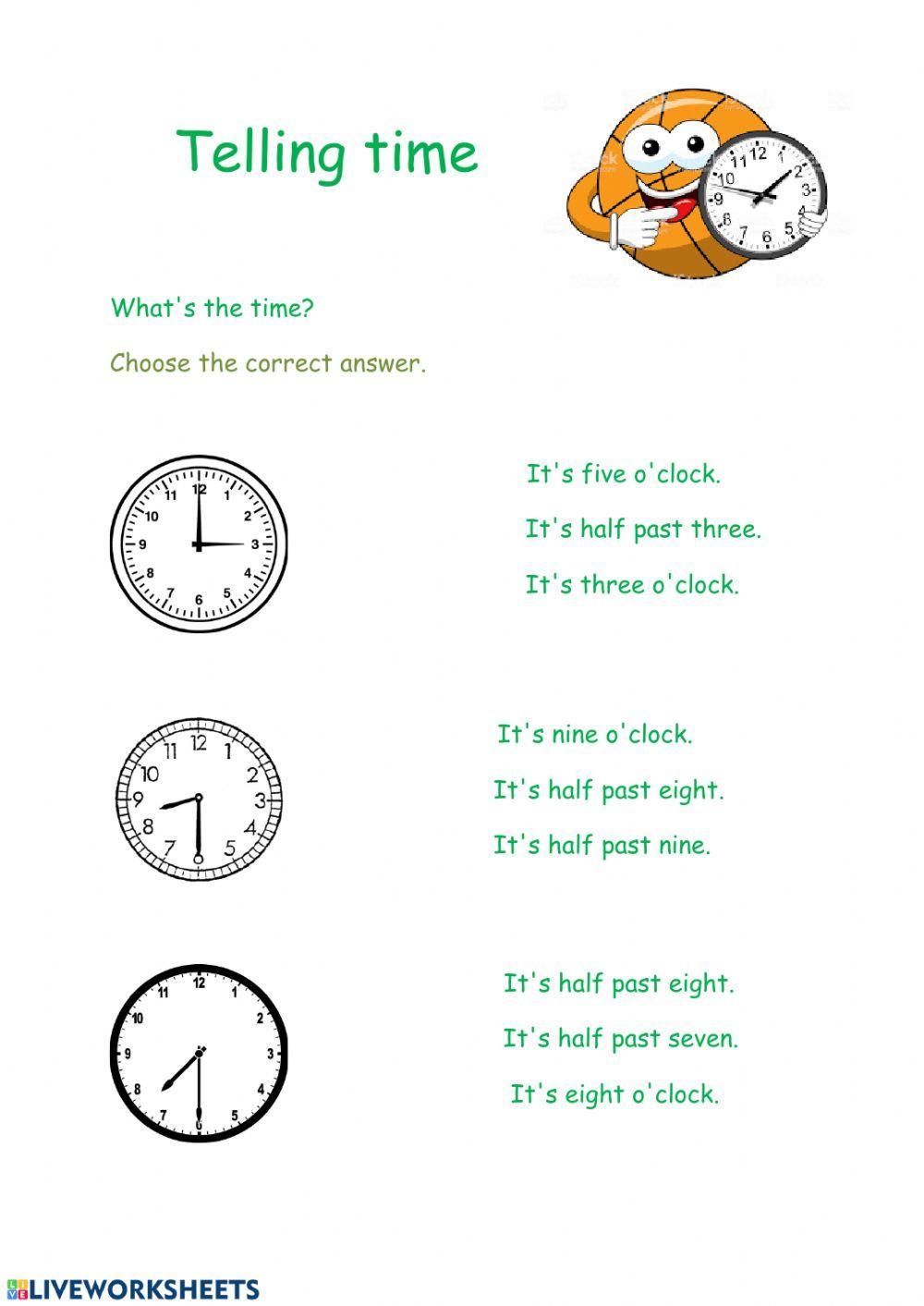 Telling time