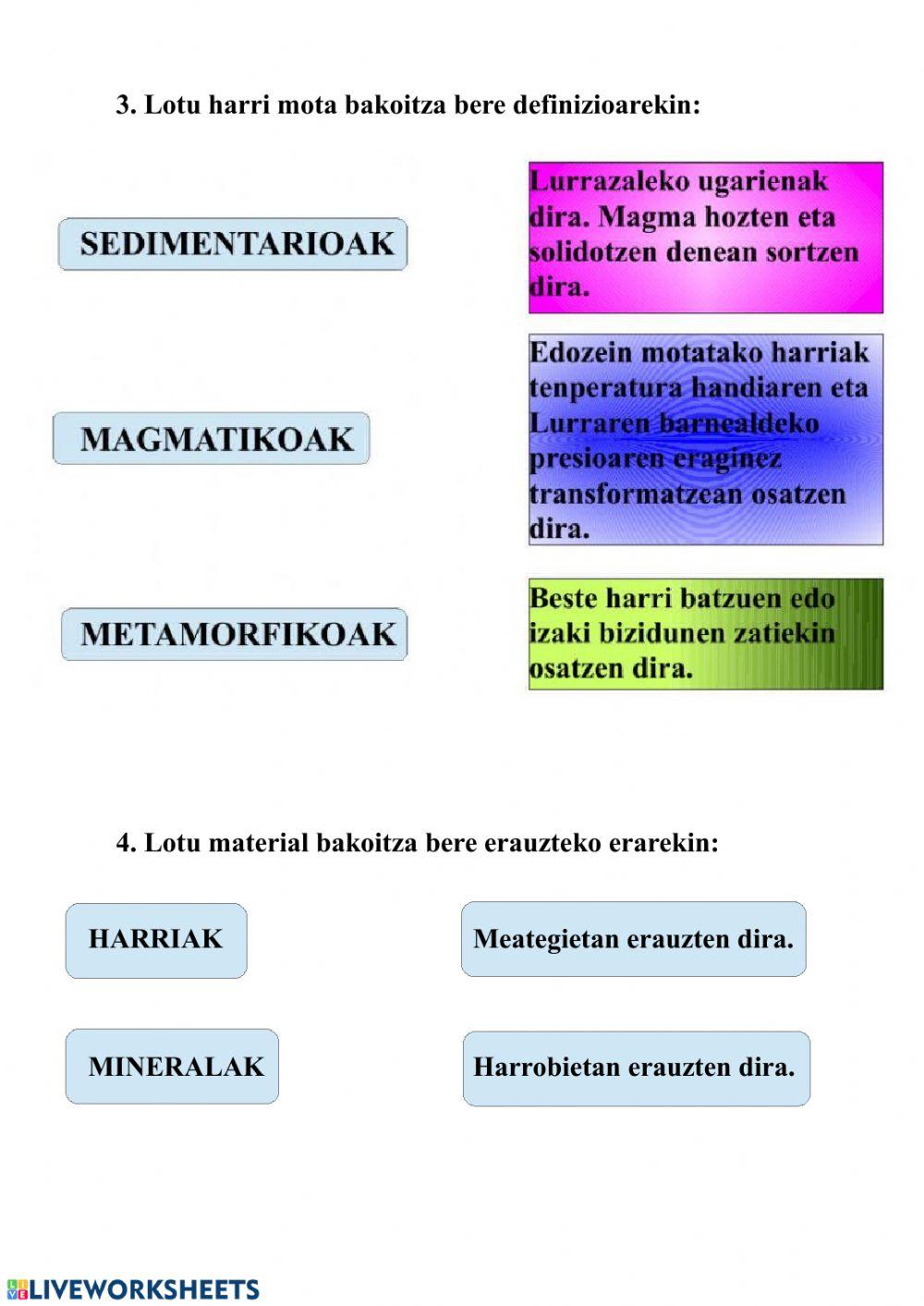 Lurra: errepaso ariketak