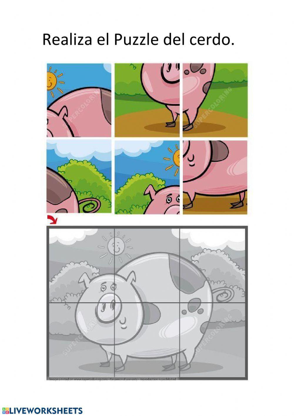 Puzzle cerdo