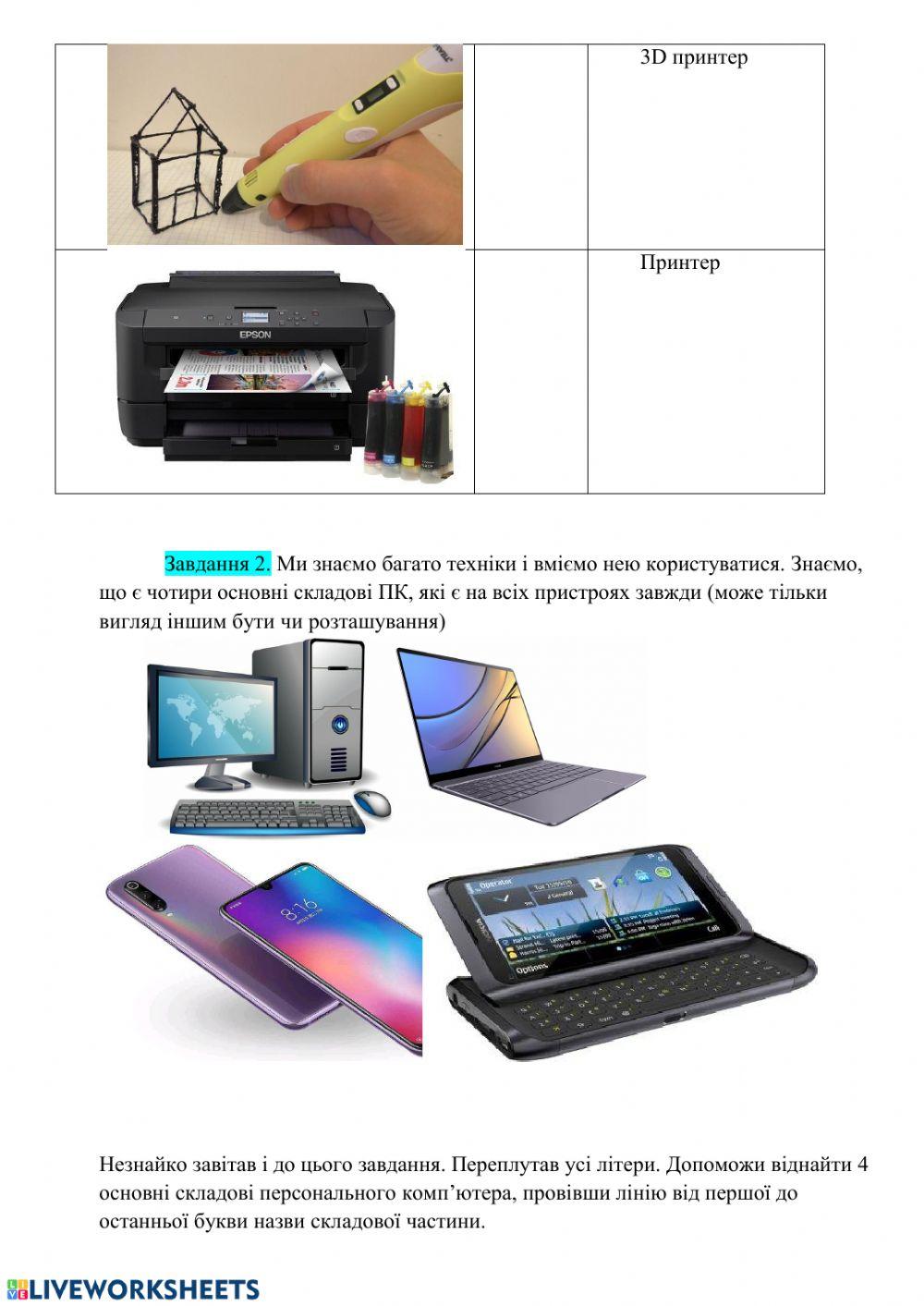 Складові ПК