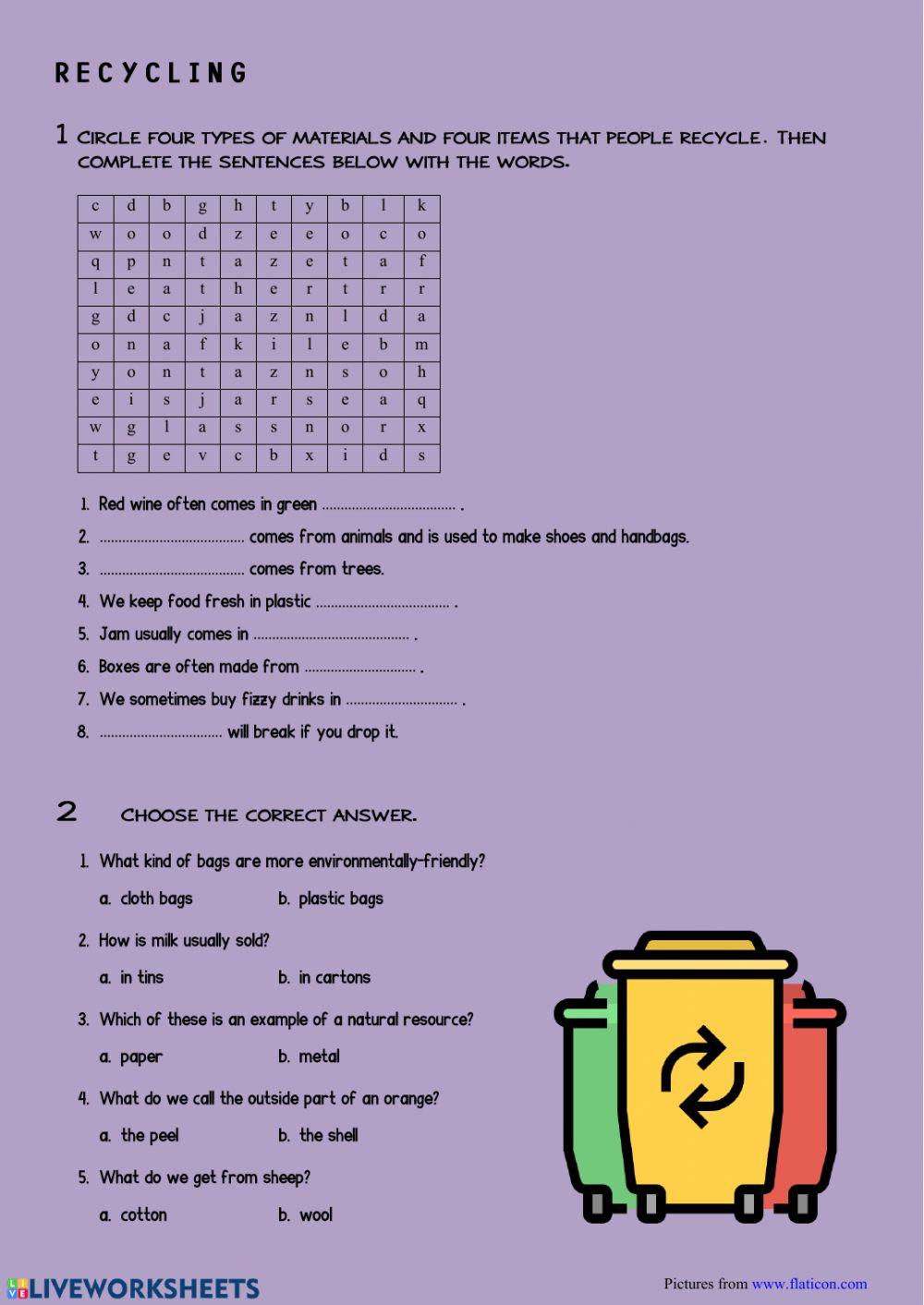 VOCABULARY REVIEW 4º- UNIT 6: Environment