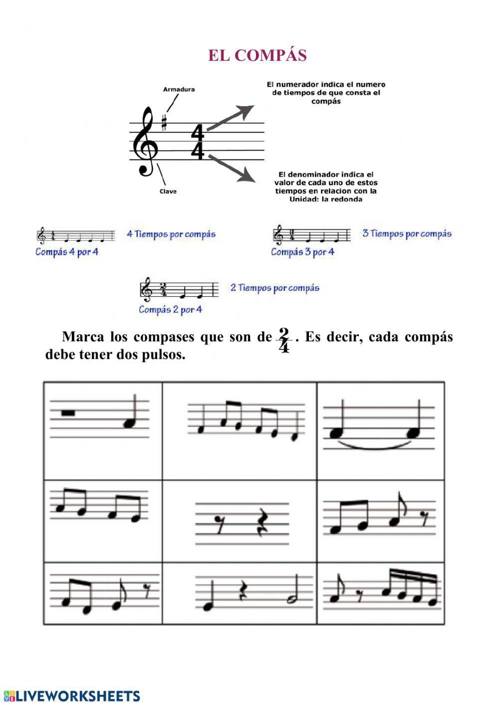 Lenguaje Musical: El compás