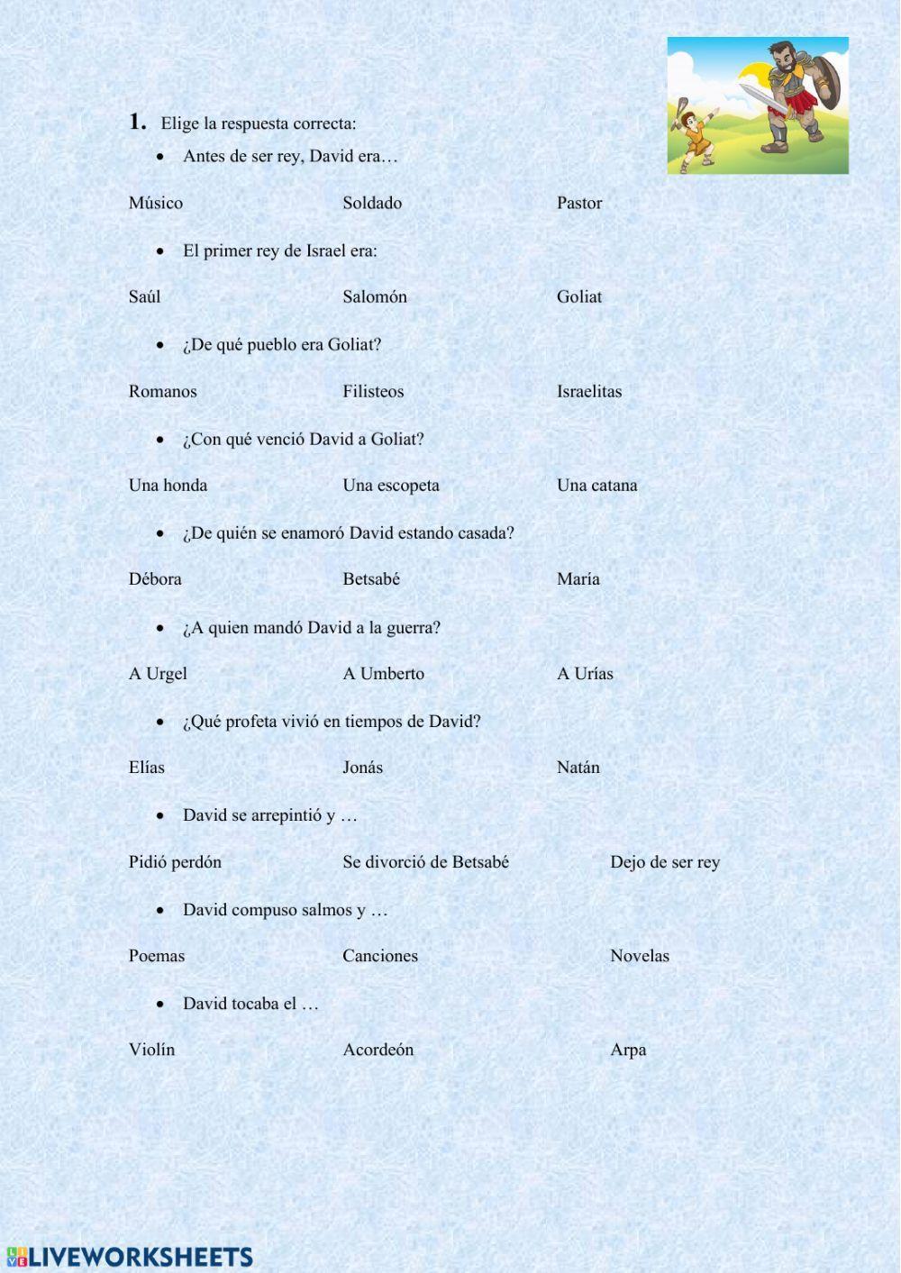 La historia de David 4º