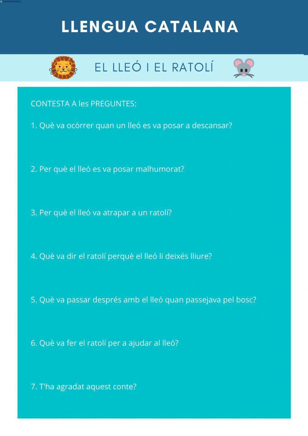 El lleó i el ratolí